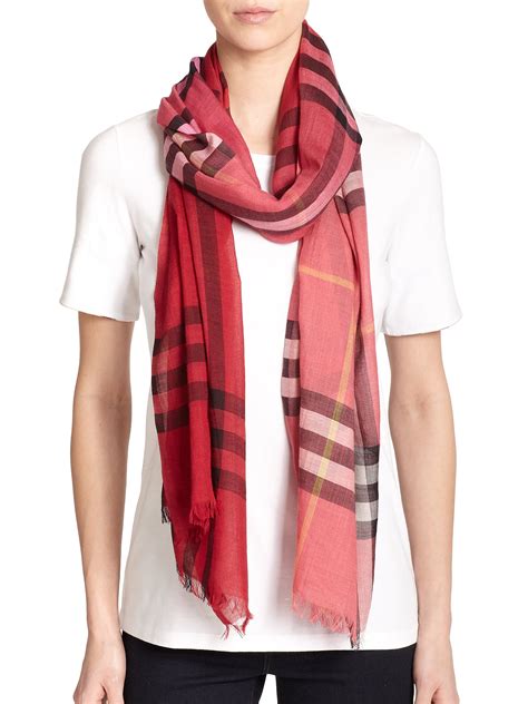 burberry scarf nova check pink|Burberry silk scarf.